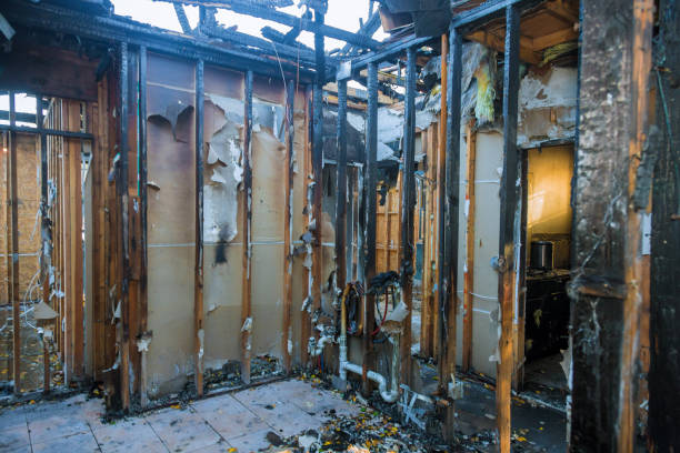 Professional Smoke Damage Restoration technician working in Spencerville, OH